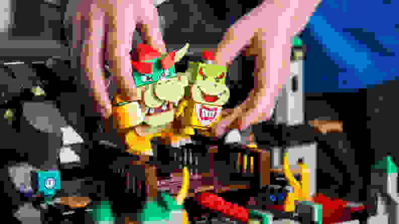 Bowser and Bowser Junior Lego toys