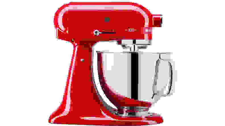 A KitchenAid 100-Year Limited Edition Queen of Hearts stand mixer