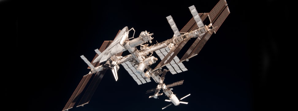 An image of the International Space Station.