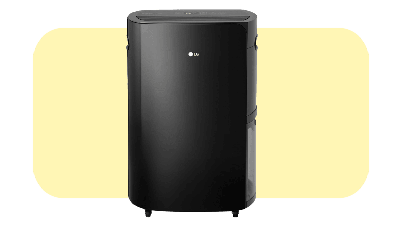 Product shot of the LG Puricare 50 Pint dehumidifier.