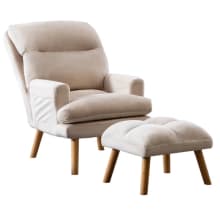 Product image of Corrigan Studio Deeda Super Soft Accent Chair with Ottoman