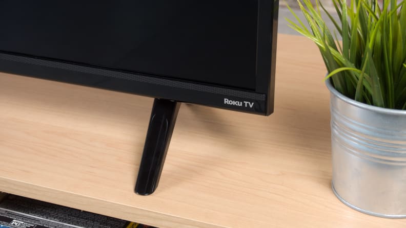 A close-up of the stand of the TCL 4 Series (2019, S425)