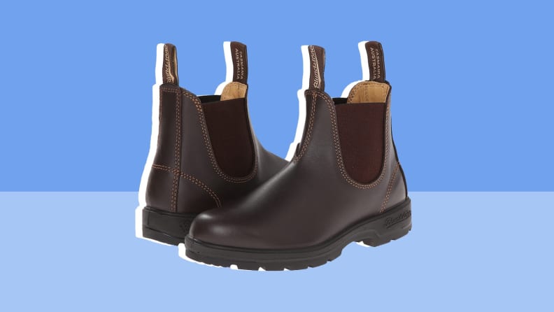 Brown leather comba boots.