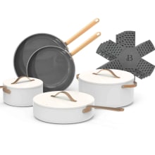 Beautiful Product Image Drew Barrymore 12-Piece Ceramic Nonstick Cookware Set