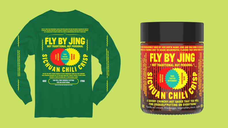 Spice up your wardrobe and liven your pantry with this Fly By Jing combo.