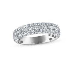Product image of Now + Forever Lab-Grown Diamond Three-Row Anniversary Ring