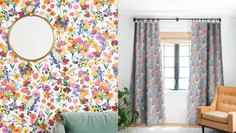 York Wallcoverings Nathalie Lete Les Fleurs Wallpaper