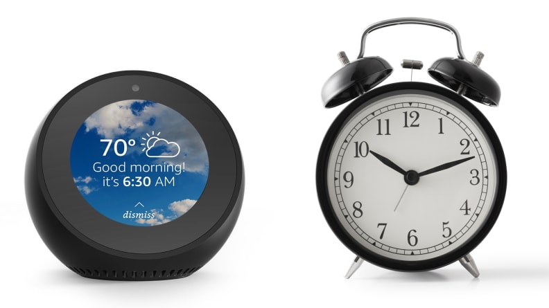 echo spot daylight alarm clock