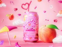 Limited-edition Olipop Peaches & Cream for Barbie's 65th anniversary
