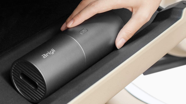 Brigii mini vacuum in a glove compartment