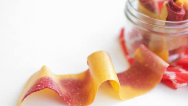 Peach Raspberry Fruit Leather