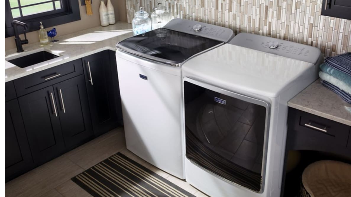 The Maytag MVWB955FC offers the largest capacity on the market.