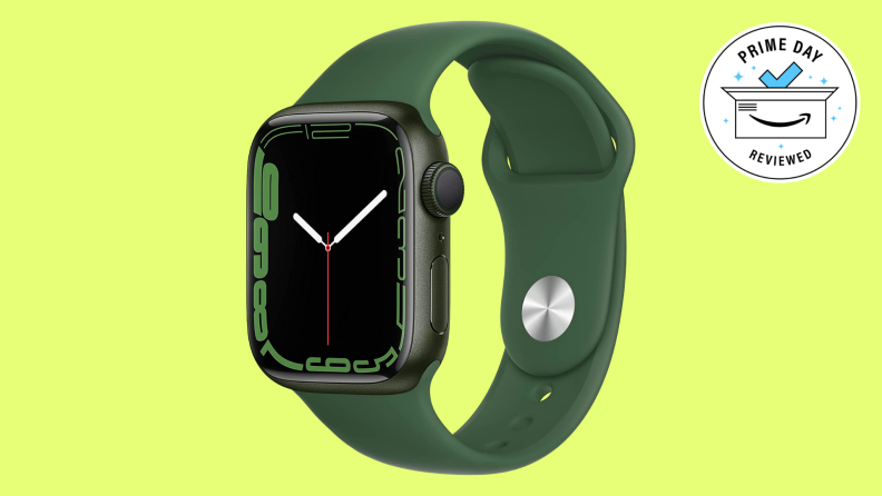 Apple Watch on yellow background