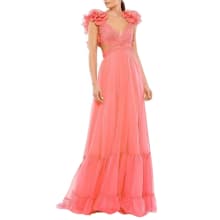 Product image of Mac Duggal Ruffle Tiered Cut-Out Chiffon Gown
