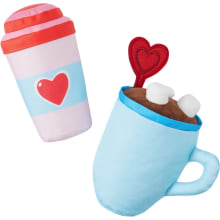 Product image of Frisco Valentine Coffee for Two Plush Dog Toy
