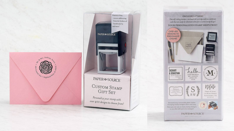 Paper Source custom stamp gift set