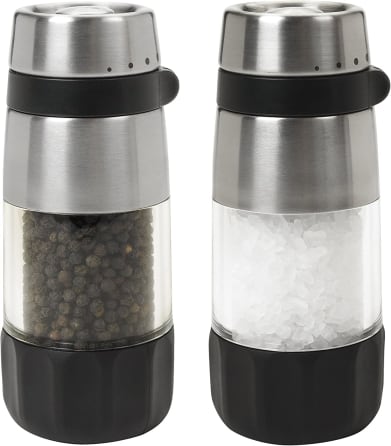 2-Piece Neutral Modern Salt and Pepper Grinder Set + Reviews
