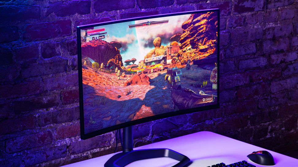 The Cooler Master GM27-CFX gaming monitor.