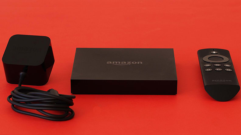 Fire TV comes with the streaming box, a remote, and an AC adapter.