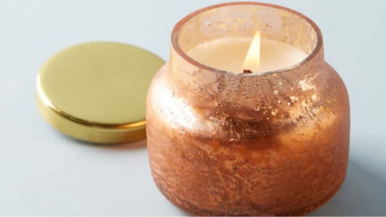 Mini pumpkin candle