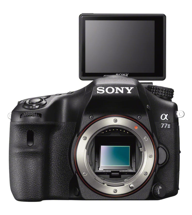 A press image from Sony of the A77 II.