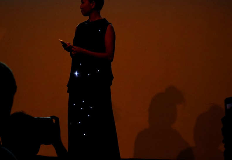 CE Week: This design by Strokes and Dots was the show's cleanest and most minimal garment, which also makes it the most wearable.