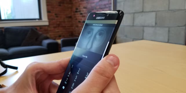Samsung Galaxy Note 7 Iris Scanner