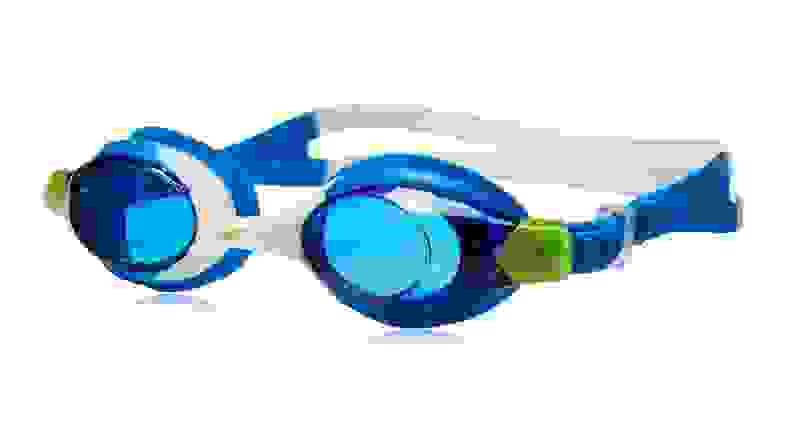 A pair of blue Speedo Skoogles