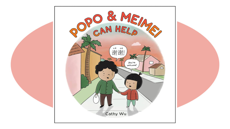 Cover of Popo & Meimei Can Help over pink oval over a white background
