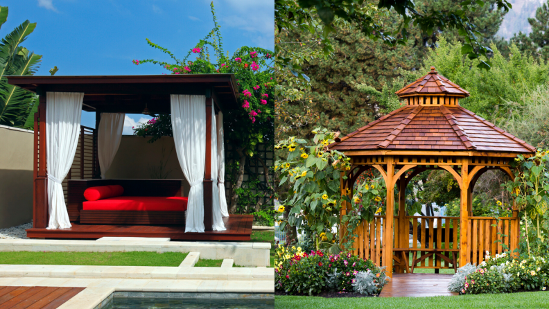 what is a cabana versus a gazebo