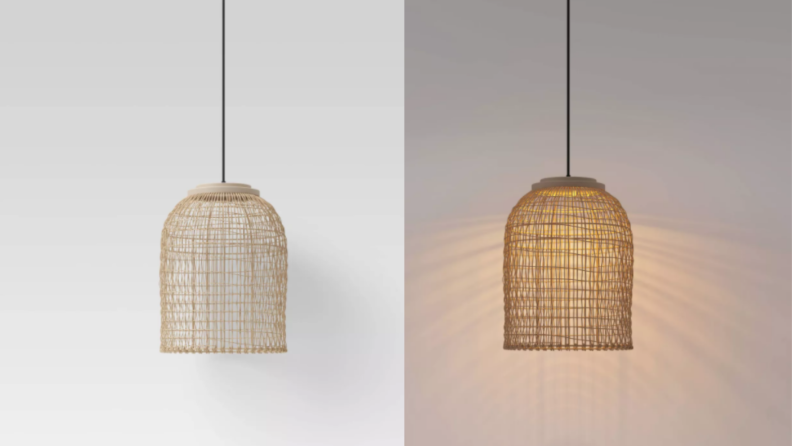 rattan pendant light