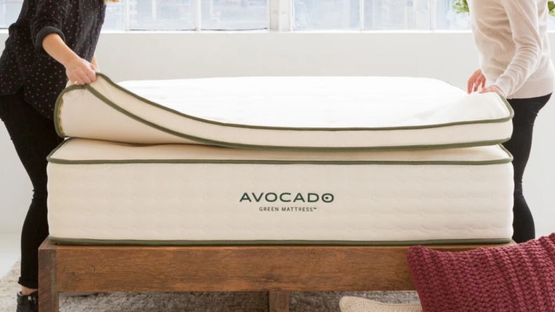 This latex mattress topper lends a bouncy feel to your bed.