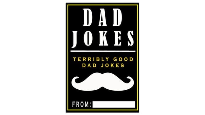 Dad Jokes book cover with mustache