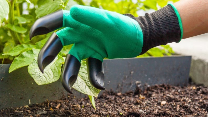Gardening Gloves With Claw With Digging And Planting Claws On One Hand Garden