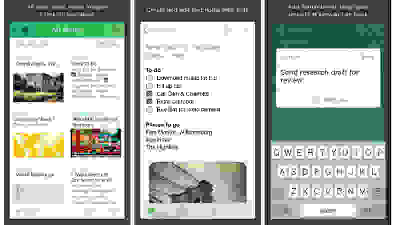 The EverNote app