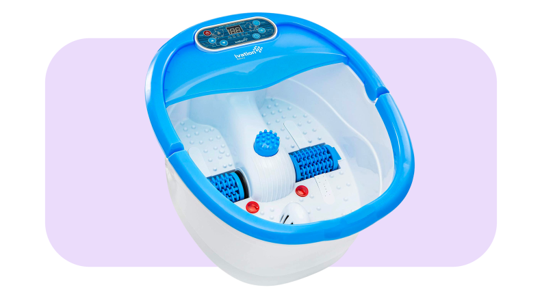 Ivation Foot Spa in blue and white