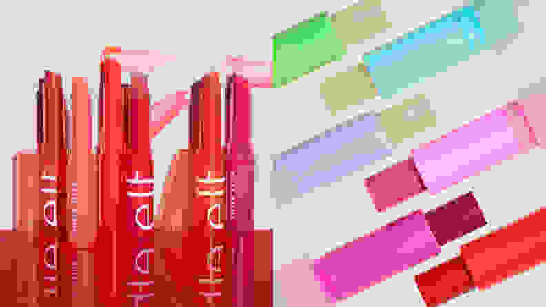 The E.L.F. Cosmetics Sheer Slick Lipstick and the Billie Super Salve.