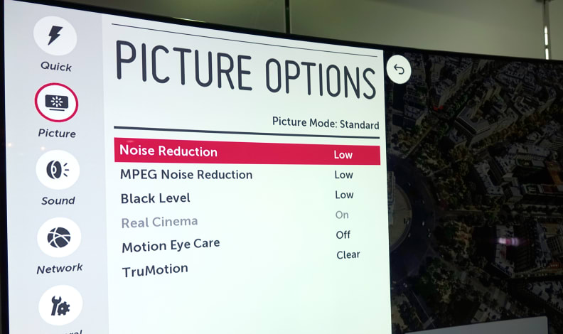 LG 65EC9700 menu