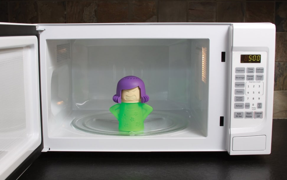 I tried cleaning my microwave with Angry Mama and this is what happened -  Reviewed