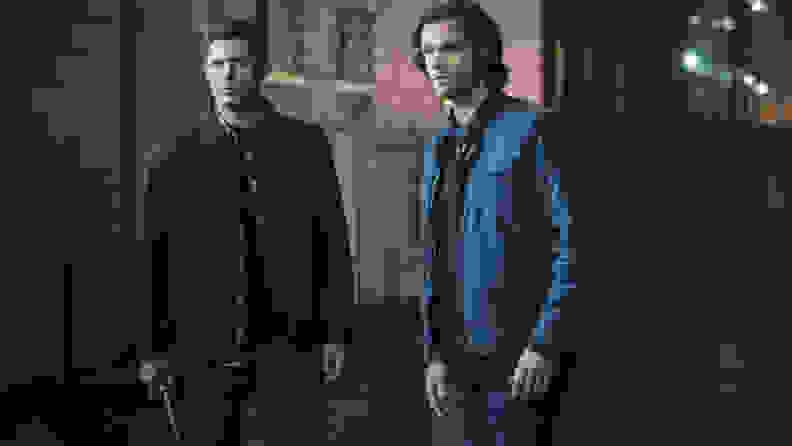 Jared Padalecki  and Jensen Ackles in Supernatural.