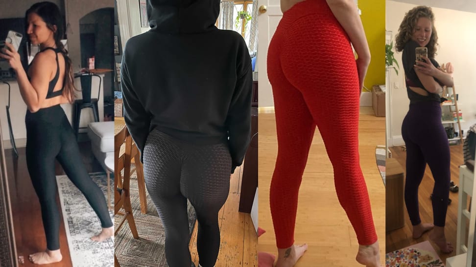 Famous Tiktok Leggings, Butt Lift High Waist Yoga Pants for Women, TIK Tok  Workout Scrunch Booty Lifting Leggings Tights Plus Size