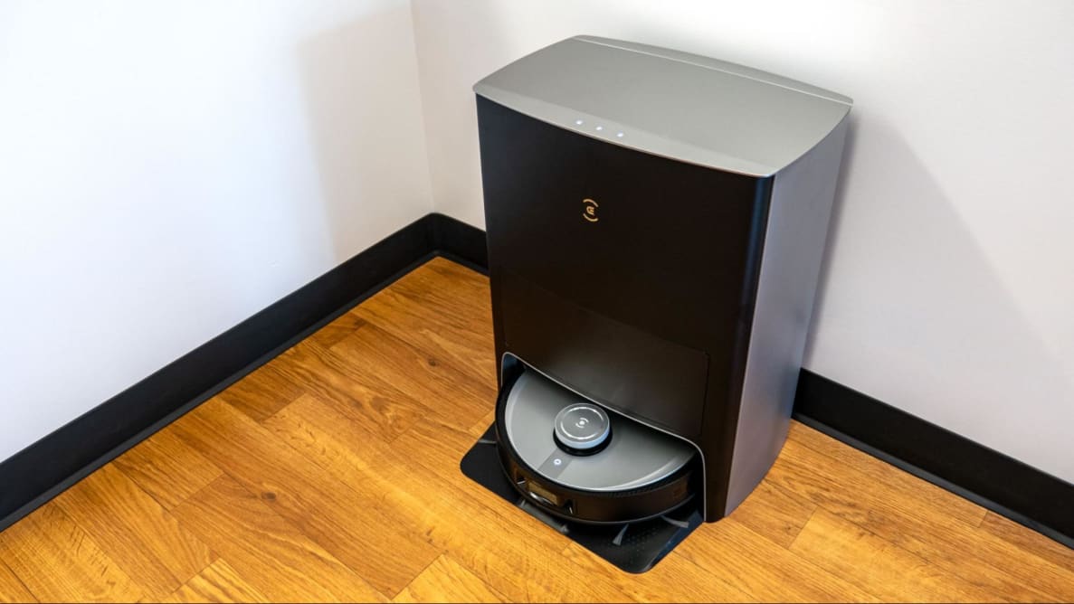 The Ecovacs Deebot X1 Omni in its charging dock.