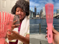 The EZ Detangler Brush.