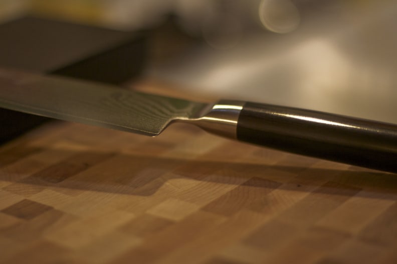 The bolster is the term for the thick section where the blade meets the knife handle.