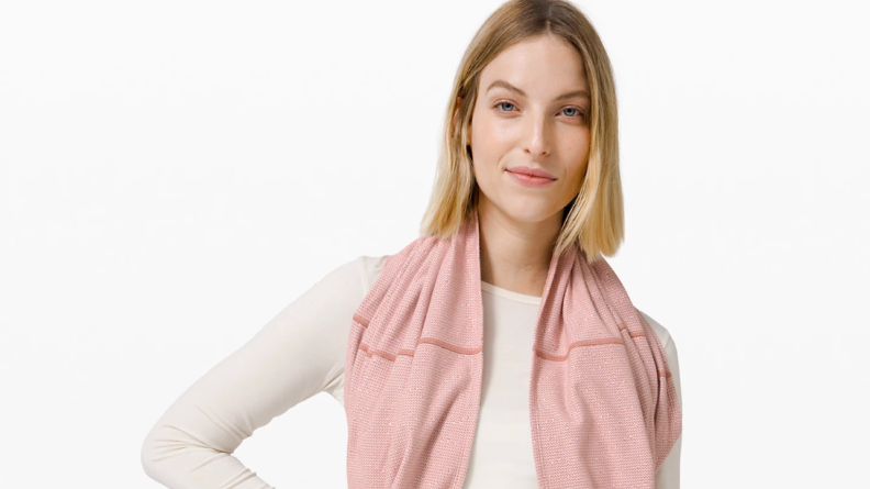 Lulu Lemon pink scarf