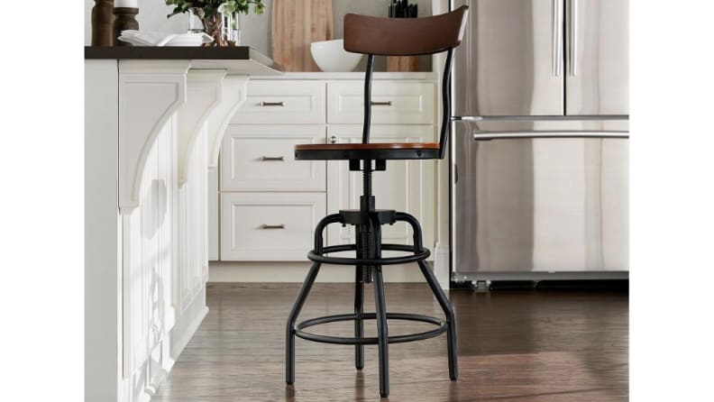 An Industrial Mansard barstools
