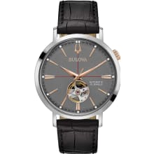 Product image of Bulova Men's Classic Aerojet 3-Hand Automatic Leather Strap Watch