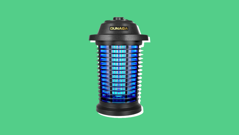 The Dunga Bug Zapper eliminates flying pests.