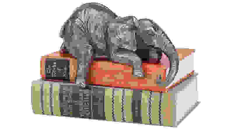 Ernest the Lounging Elephant Sitting Statue Houzz