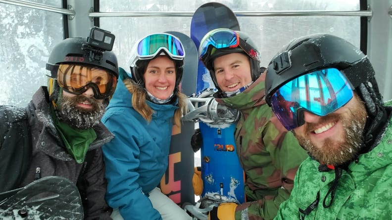 Nate is the one with the GoPro on his head.